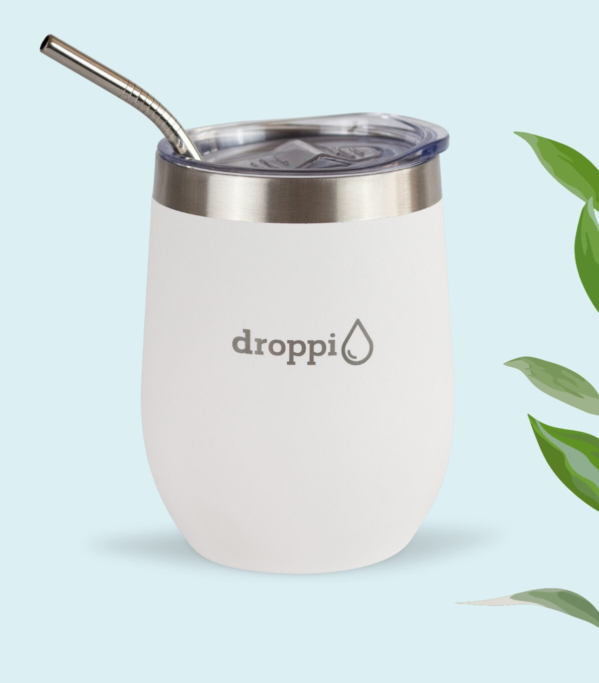 Droppi Flipp Tumbler Fehér, zárt állapotban