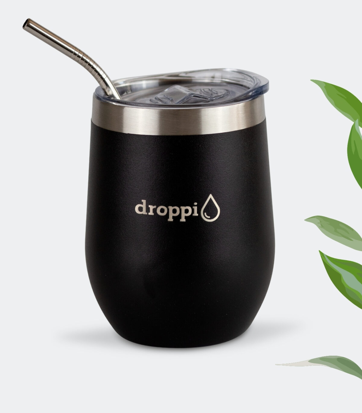 Droppi Flipp Tumbler Fekete, zárt állapotban