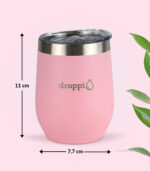 Droppi Flipp Tumbler Light Pink, méretekkel