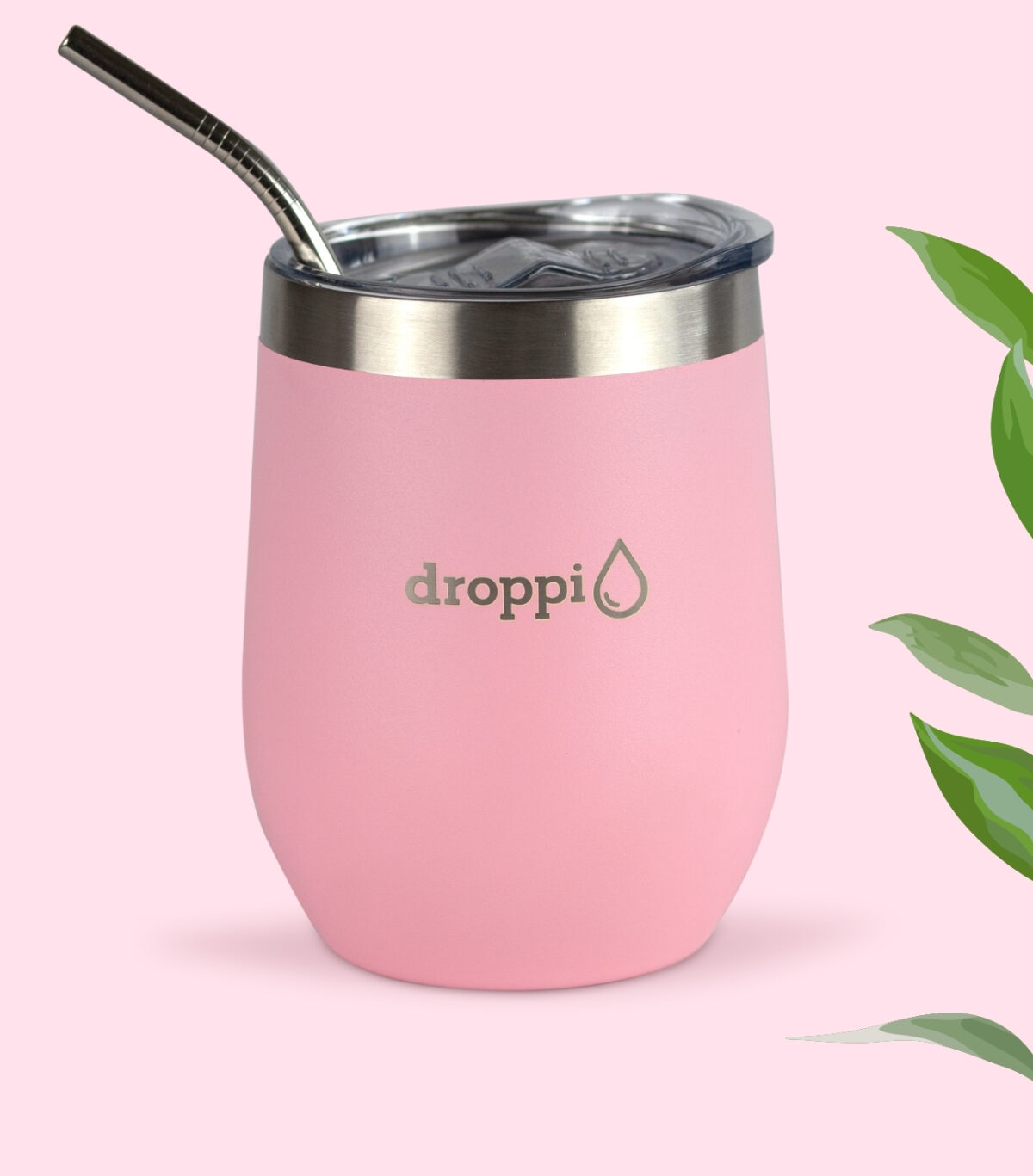 Droppi Flipp Tumbler Light Pink, zárt állapotban