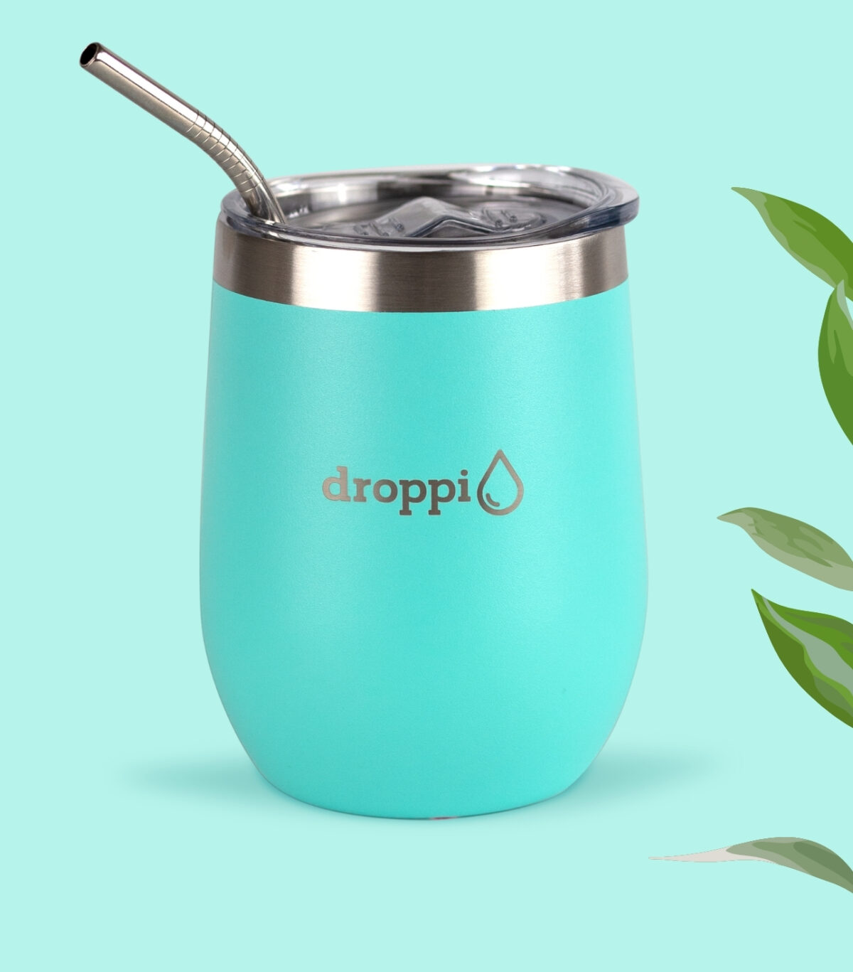 Droppi Flipp Tumbler Türkiz, zárt állapotban