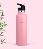 Droppi Lima Hőtartó Palack Light Pink, BPA-mentes, szívószálas sportkupakkal