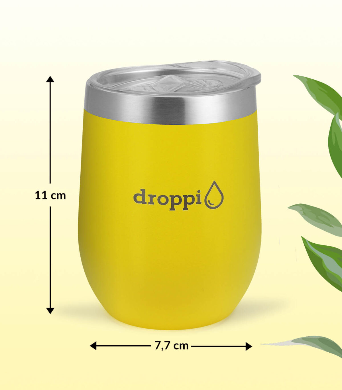 Droppi Flipp Tumbler Citromsárga (350ml)