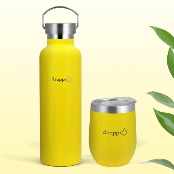 Droppi Tumbler és Palack Termékcsomag Sárga