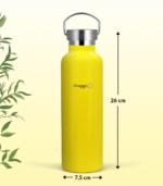 Droppi Lima Hőtartó Palack Citromsárga (750ml) fém kupakkal