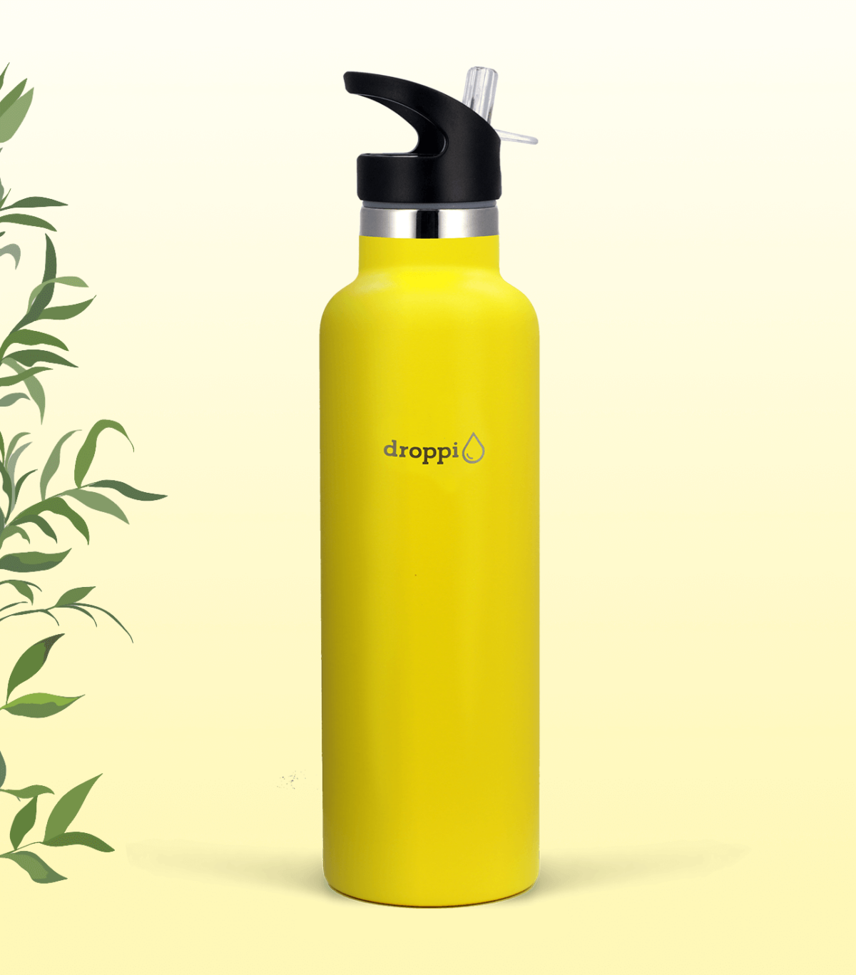 Droppi Lima Hőtartó Palack Citromsárga (750ml) sport kupakkal