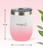 Droppi Flipp Tumbler Fehér-Pink (350ml)