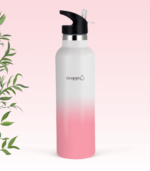 Droppi Lima Hőtartó Palack Fehér-Pink (750ml) sport kupakkal